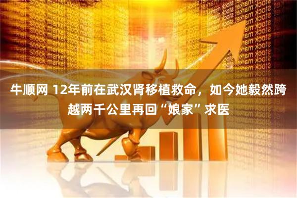 牛顺网 12年前在武汉肾移植救命，如今她毅然跨越两千公里再回“娘家”求医